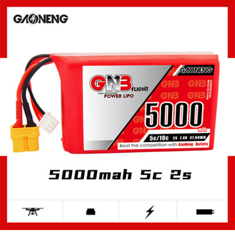 NEW GAONENG 5000mAh 2S 7.4v 5C Radiomaster TX16S Remote Control Large Capacity Battery ► Photo 1/5