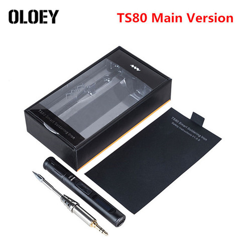 Main MINI TS80 Digital Soldering Iron Station QC3.0 USB Type-C OLED STM32 Chip TS-B02 TS-D25 TS-K4 TS-J02 TS-BC02 Tips Tools Kit ► Photo 1/6