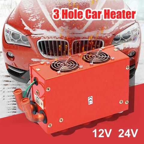 12V 24V 3 Hole Car Heater Windshield Defogger Defroster Auxiliary Heater Multi-function Heating Fans Truck And Car ► Photo 1/6