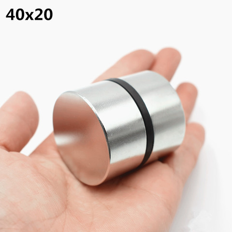 2pcs Neodymium Magnet N52 40x20 mm Super Strong Round Rare earth Powerful NdFeB Gallium metal magnetic speaker N35 40*20 Disc ► Photo 1/6