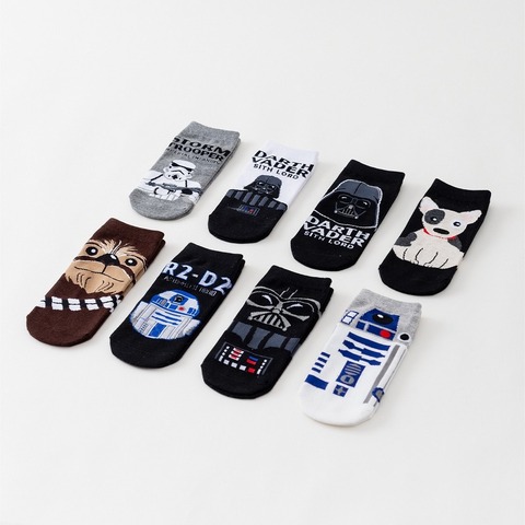 Star Wars Men Socks High Quality New  Cartoon  Sport Socks Wookiee Jedi Knigh Party Novelty Funny Movie Cosplay Party Socks ► Photo 1/6