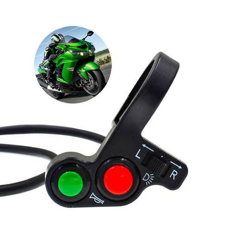 Universal Motorcycle Handlebar Switch Multifunctional Headlight Horn Turn Signal Combination Electric Bike Scooter Moto Supplies ► Photo 1/6