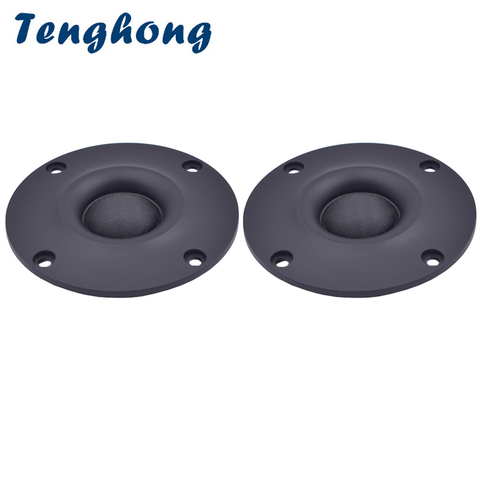 Tenghong 2pcs 3.5 Inch Tweeter Audio Speakers 4Ohm 8Ohm 20W Silk Film Speaker 25 Cores Dome Treble Loudspeaker For Home Theater ► Photo 1/6