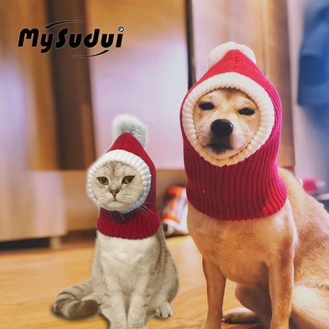 Winter Pet Dog Cap Hat Christmas Warm Small Cat Dog Hats Pug Dog Accessories For Small Medium Large Dogs Man Czapka Dla Psa ► Photo 1/6