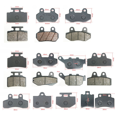 Motorcycle Brakes Front Rear Disc Brake Pads Shoes for 50cc 125cc 150cc 250cc Ktm Taotao Honda CBR CRF CTCT CBX Scooter Moped ► Photo 1/3