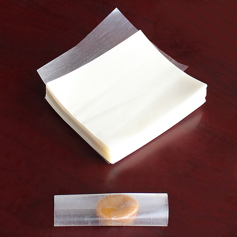 500 Sheets Edible Glutinous Rice Paper Practical Candy Sugar Coated Wrapping Paper Nougat Edible Paper Transparent Candy Wrapper ► Photo 1/6