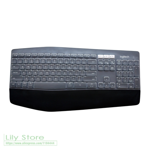 Transparent Clear Silicone Keyboard Cover protectors for Logitech MK850 Wireless Keyboard Silicone Dustproof Protector skin ► Photo 1/6