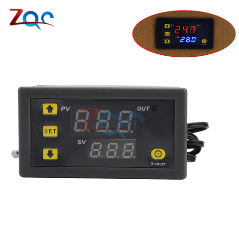 W3230 DC 12V AC 110V 220V 20A LED Digital Temperature Controller Thermostat Thermometer Temperature Control Switch Sensor Meter ► Photo 1/6