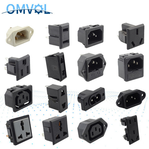 1PC AC Electrical Power socket outlet Connector AC power ► Photo 1/6