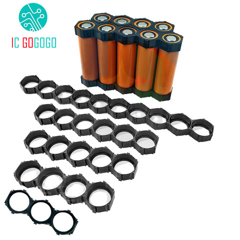 10pcs 18650 Ion Lithium Battery Packs DIY Misalignment Fixed Bracket Assembly Holder Cylindrical Battery Cells Splicable Support ► Photo 1/3