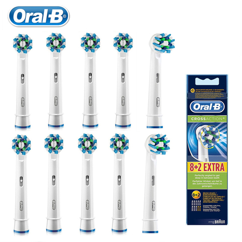 Oral B Replacement Heads for Oral B Electric Toothbrush Cross Action EB50 Toothbrush Heads 10/8/4 Pieces Free Shipping ► Photo 1/6