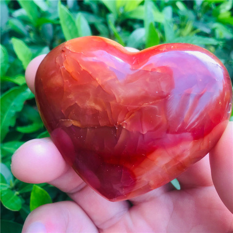 Gorgeous Rare Carnelian Geode Crystal Quartz Agate heart Polished Specimen Natural stones and Minerals Rated 5.0 /5 based on 1 c ► Photo 1/6