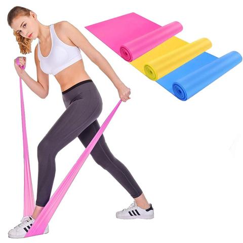 SKDK Wide Exercise Band Long Latex Free Resistance Bands Bodybuilding Strength Training Fitness Pilates Yoga Band Elastic 1PC ► Photo 1/6