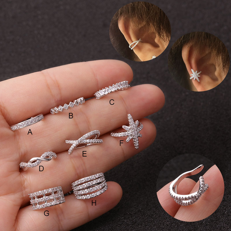 Ear Piercing Fake Piercing Jewelry Earring Conch Faux Piercing 1pc