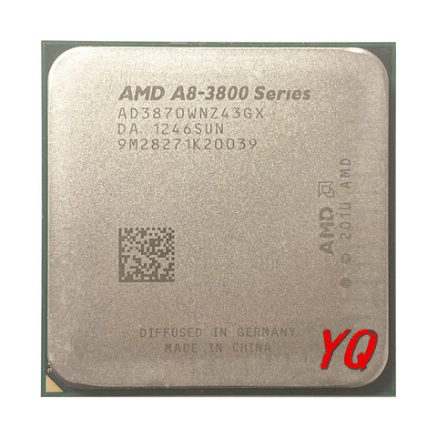 AMD A8-Series A8-3870K A8 3870 A8 3870K 3.0 GHz Quad-Core CPU Processor AD3870WNZ43GX Socket FM1 ► Photo 1/1