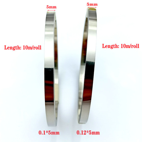 10m/roll 5mm x 0.1/0.12 Nickel Plated steel Strip Tape For Li 18650 Battery Spot Welding Compatible For Spot Welder Machine ► Photo 1/5