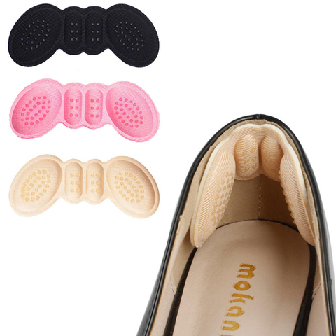 2pcs/Set High Heel Insoles Butterfly Adjust Size Heel Liner Grips Protector Sticker Foot Care Anti Keep Abreast Heel Pads ► Photo 1/6