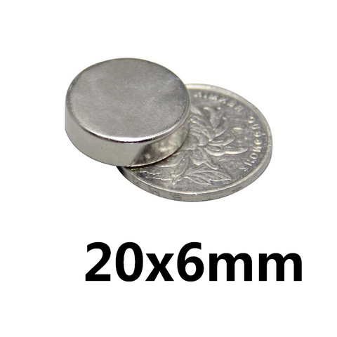 2/5/10/20/30Pcs 20x6mm N35 Neodymium Magnet 20mmx6mm Round Magnets Permanent Strong Powerful NdFeB Magnets 20*6mm ► Photo 1/4