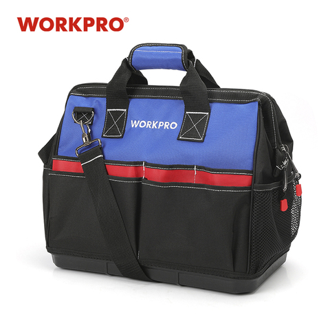 WORKPRO Heavy Duty Tool Bag,18-Inch Wide Mouth Canvas Tool Organizer with Water Proof Molded Base ► Photo 1/6