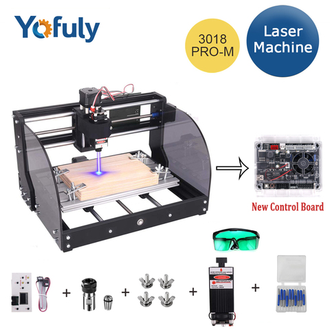 CNC 3018 Pro Max Laser Engraver GRBL DIY 3Axis PBC Milling Laser Engraving Machine Wood Router Upgrade 3018 pro With Offline ► Photo 1/6