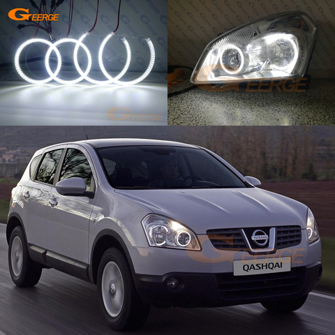 Excellent Ultra bright smd led Angel Eyes kit DRL For Nissan Qashqai J10 2007 2008 2009 2010 pre facelift headlight ► Photo 1/6