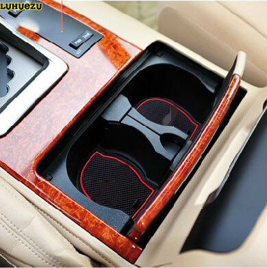 15PCS Rubber Non-Slip Interior Door Mat Non-slip mat Car mats For Toyota Land Cruiser V8 LC 200 2008-2022 Accessories ► Photo 1/6