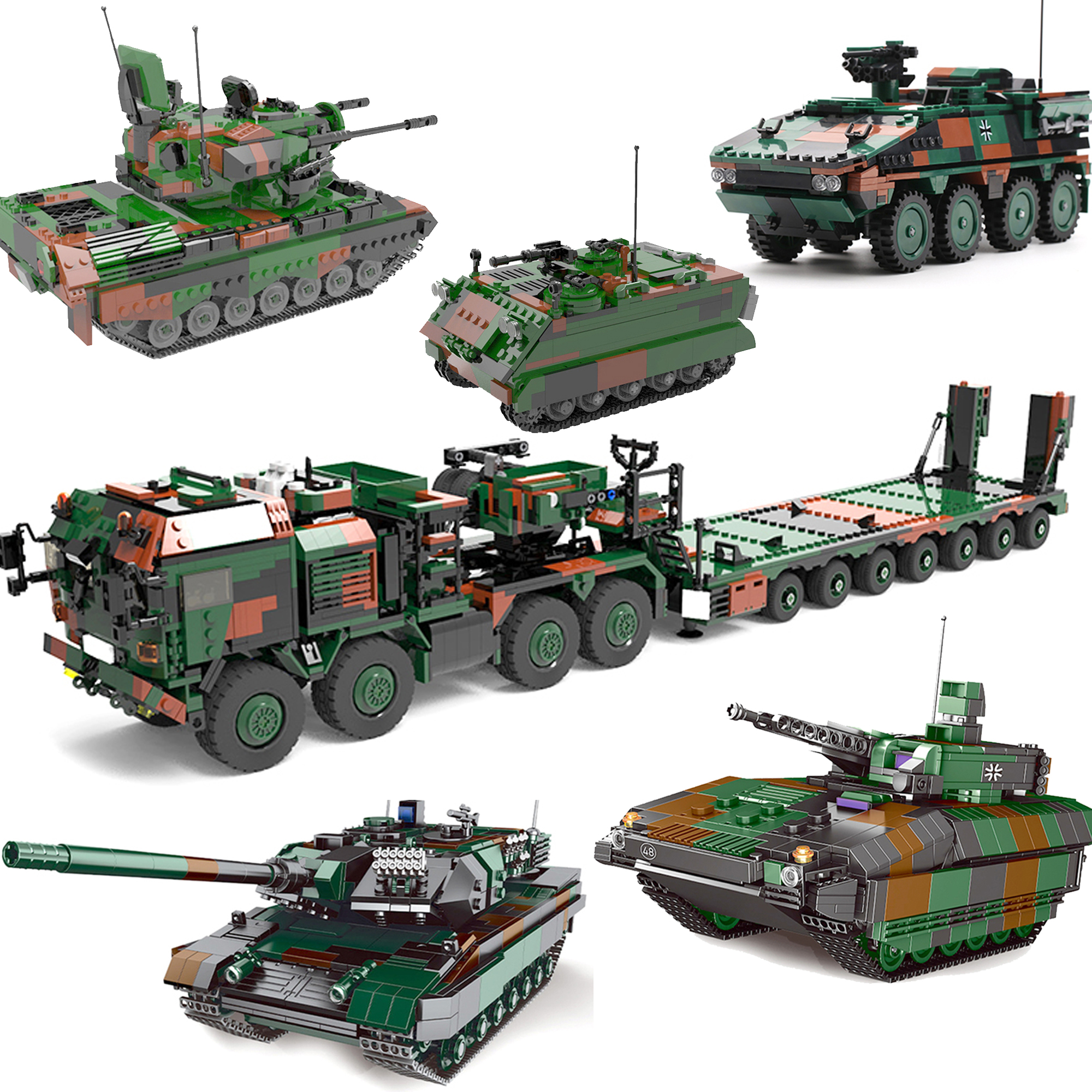 Xingbao Toys Building Blocks Series Tank Model Gifts Kids Military War Hobbies 