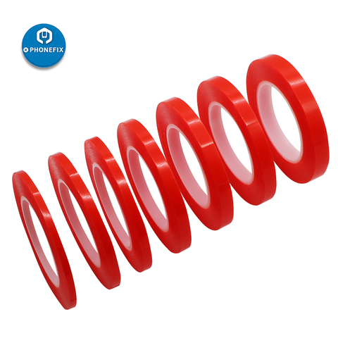 Adhesive Double Sided Tape 2 / 4 / 6 / 8mm/10mm/12mm*25M Acrylic PET Red Film Clear Adhesive for Screen Repair Kit Opening Tools ► Photo 1/6