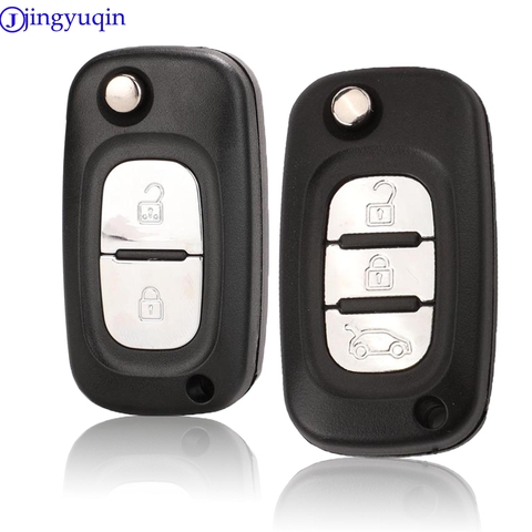 Folding Flip Remote Key Fob Case Shell For 3 Buttons Renault Clio Megane Kangoo