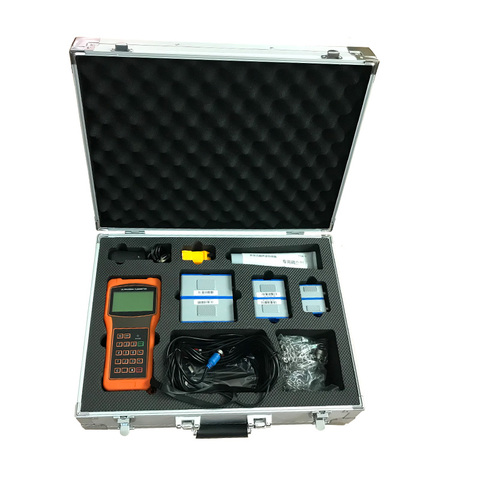 Free Shipping TUF-2000H Liquid Flow Meter DN50-700mm Handheld Digital Flowmeters TM-1 Transducer Sensor ► Photo 1/6