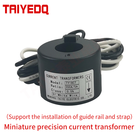 Clamp current transformer toroidal current transformer  KCT18  50A 75A 100A 150A 200A Din Rail  CT sensor ► Photo 1/5