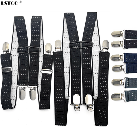 2.5 cm Width Adult Kids Dot jacquard Suspenders Men Women Elastic Adjustable suspensorio braces Wedding Party Wear Match Shirt ► Photo 1/6