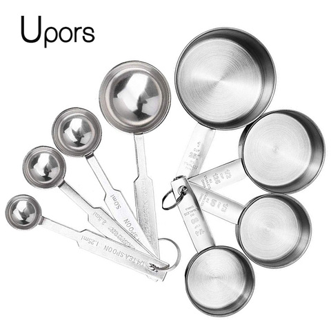 UPORS Measuring Cups Premium Stackable Kitchen Measuring Spoon Set Stainless Steel Measuring Cups and Spoons Set ► Photo 1/6