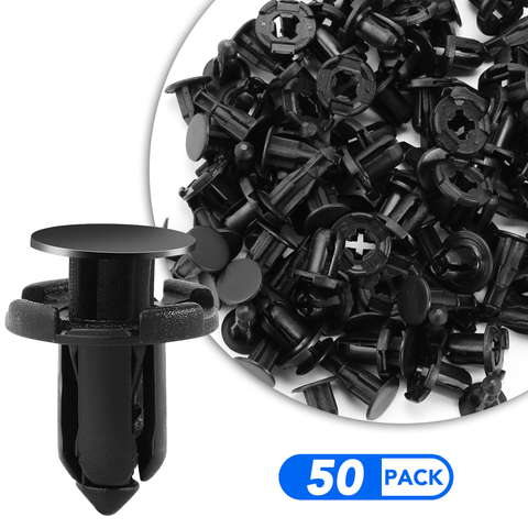 50Pcs/Set 8mm Rivet Retainer Plastic Car Fastener Clip Auto Bumper Fender Push type fixing Clips for Nissan Livina TIIDA Sylphy ► Photo 1/6