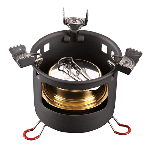 Alocs Outdoor Portable Compact Mini Spirit Burner Camping Alcohol Stove Cooktop w/ Flame Regulator For Backpacking Picnic Hiking ► Photo 1/1