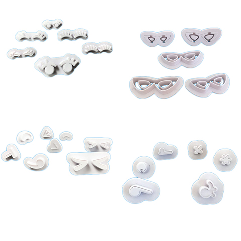 New DIY Creative expression eye glasses eyelashes bread Cake Molds Mould Fondant Tools Cookie Cutter Birthday Cake Decorating ► Photo 1/6