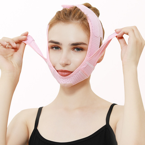 Face Lift Up Slimming Belt V Face Cheek Double Chin Shaper Beauty Strap  Bandage 