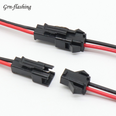 10 Pairs 2pin Connector 15cm Long JST SM 2 Pins Plug Male To Female Wire Single Color LED Strip DC Power Cable Belt Tape Lights ► Photo 1/4