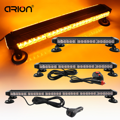 CIRION CAR Truck 162W 54 LED Amber Four Side Traffic Advisor Strobe Emergency Flash Light Bar Universal Vehicle Warning Lightbar ► Photo 1/6