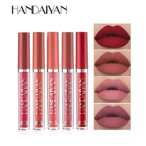 2022 Fashion Waterproof Nude Matte Lip Gloss Lipstick Lip Balm Sexy Red Lip Tint 12 Colors Women Fashion Makeup Gift ► Photo 1/6