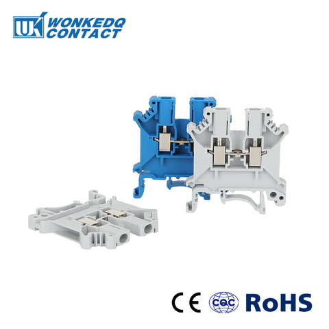 Din Rail Terminal Blocks UK-3N   Connector Universal  Connector Electrical Wiring Screw Terminal UK3N 10Pcs ► Photo 1/6