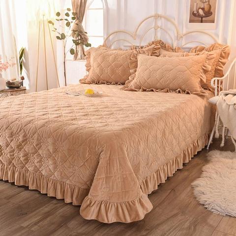 Svetanya Thick Bedspread Sheet Bedcover Coverlet (or Pillowcase) Super King Queen Single ► Photo 1/6