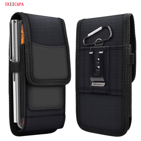 Phone Pouch for Xiaomi POCO X3 NFC 10TPro Case Belt Clip Holster Oxford cloth Card Pouch for Redmi Note 9S Pouch Cover Belt Clip ► Photo 1/6