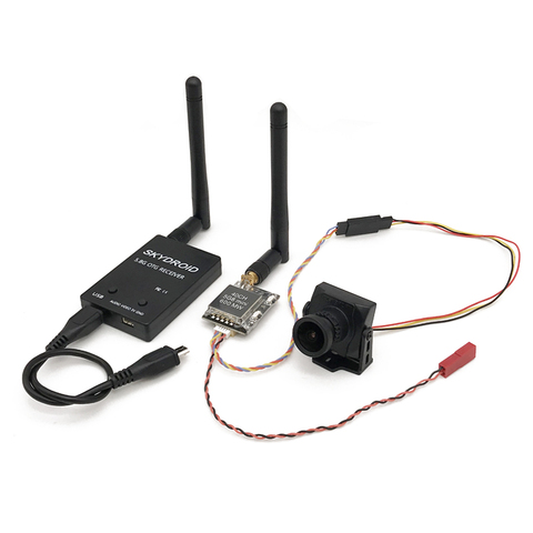 Easy to use 5.8G FPV UVC Receiver Video Downlink OTG Android Phone+600mw 40CH Transmitter+CCD 600TVL FPV Camera For RC drone car ► Photo 1/6