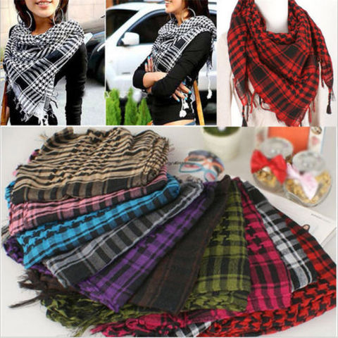 Plaid Women Scarf With Tassel Arab Women Palestine Scarf Shawl Wrap Scarves Fashion Party Favors Gifts for Women Friend ► Photo 1/6