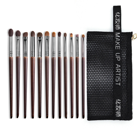 OVW 12pcs Panceau Maquillage Eye Natural Hair Makeup Brushes Set Kit Cosmetic Make Up Beauty Tool Crease Brush Eyeliner Brow ► Photo 1/6