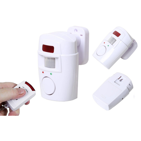 Motion Sensing Alarm Remote Control Infrared Wireless Door Window Home Alarm Wireless Motion Alarm Sensor Remote Control Alarm ► Photo 1/6