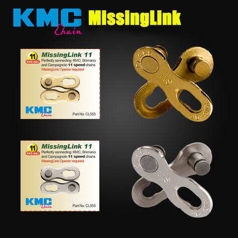 Original KMC MTB Bicycle Chain Link Missing Link 6 / 7 / 8 / 9 / 10 / 11 speed quick Magic Button Chains for Shimano Gold Silver ► Photo 1/6