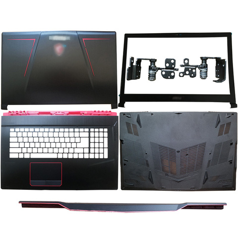 NEW For MSI GP73 GP73M MS-17P1 MS-17C5 C6 C7 Laptop LCD Back Cover/Front Bezel/Hinges/Hinges Cover/Palmrest/Bottom Case ► Photo 1/6