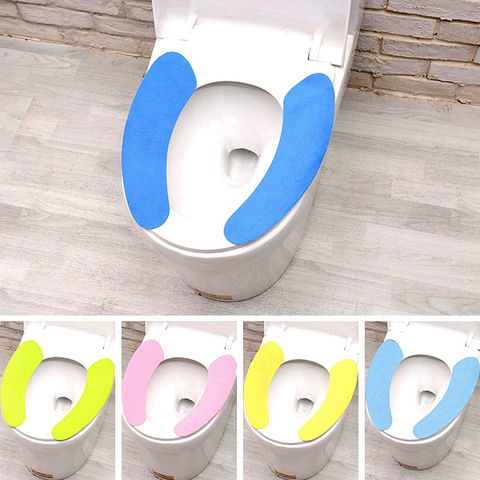 Waterproof Plush Toilet Seat Cover Cartoon Soft Toilet Cushion Pad WIth Zipper Handle Deska Klozetowa Bathroom Toliet Cover ► Photo 1/6